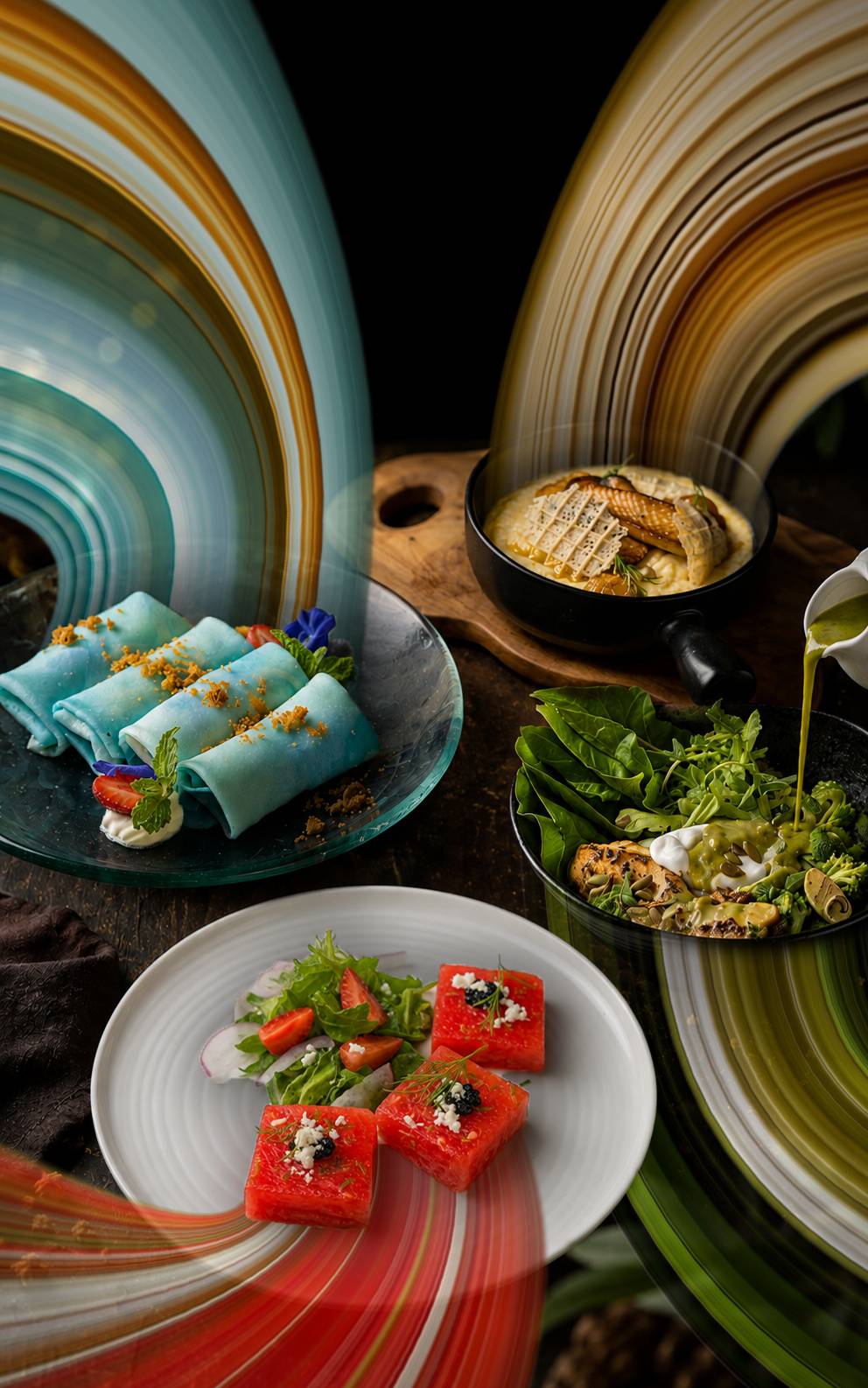 Dishes from the all-day menu