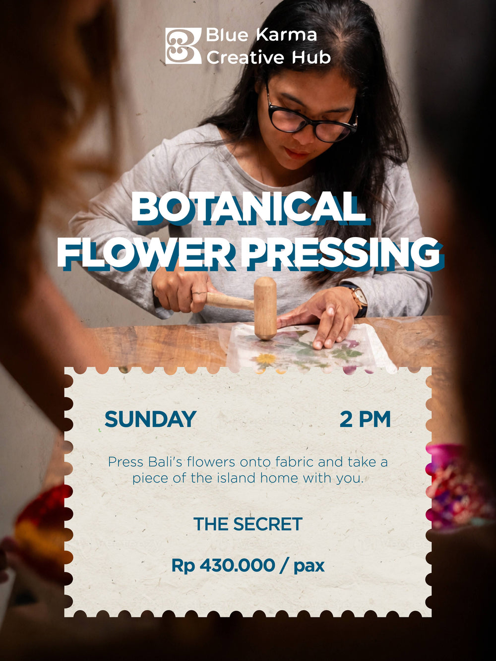 Botanical Flower-Pressing Workshop poster