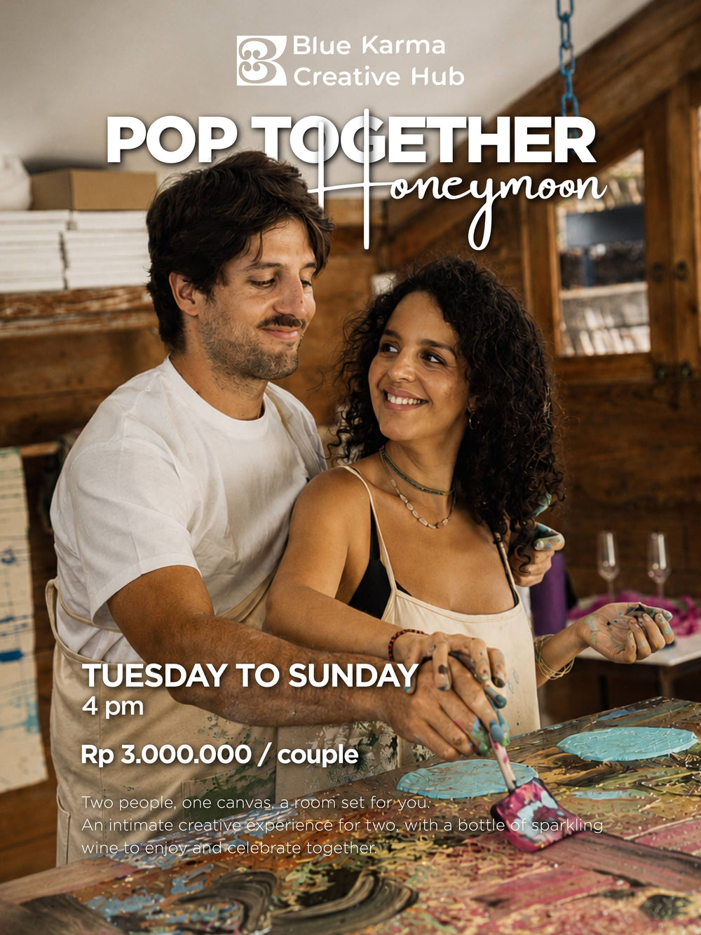 Private Pop Together Painting Experience for Couples poster