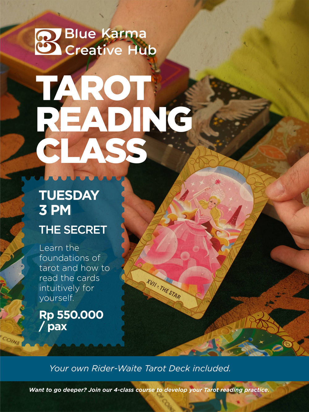 Beginner Tarot Reading Workshop poster